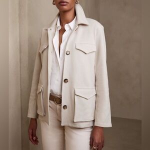 Banana republic twill pocket utility jacket